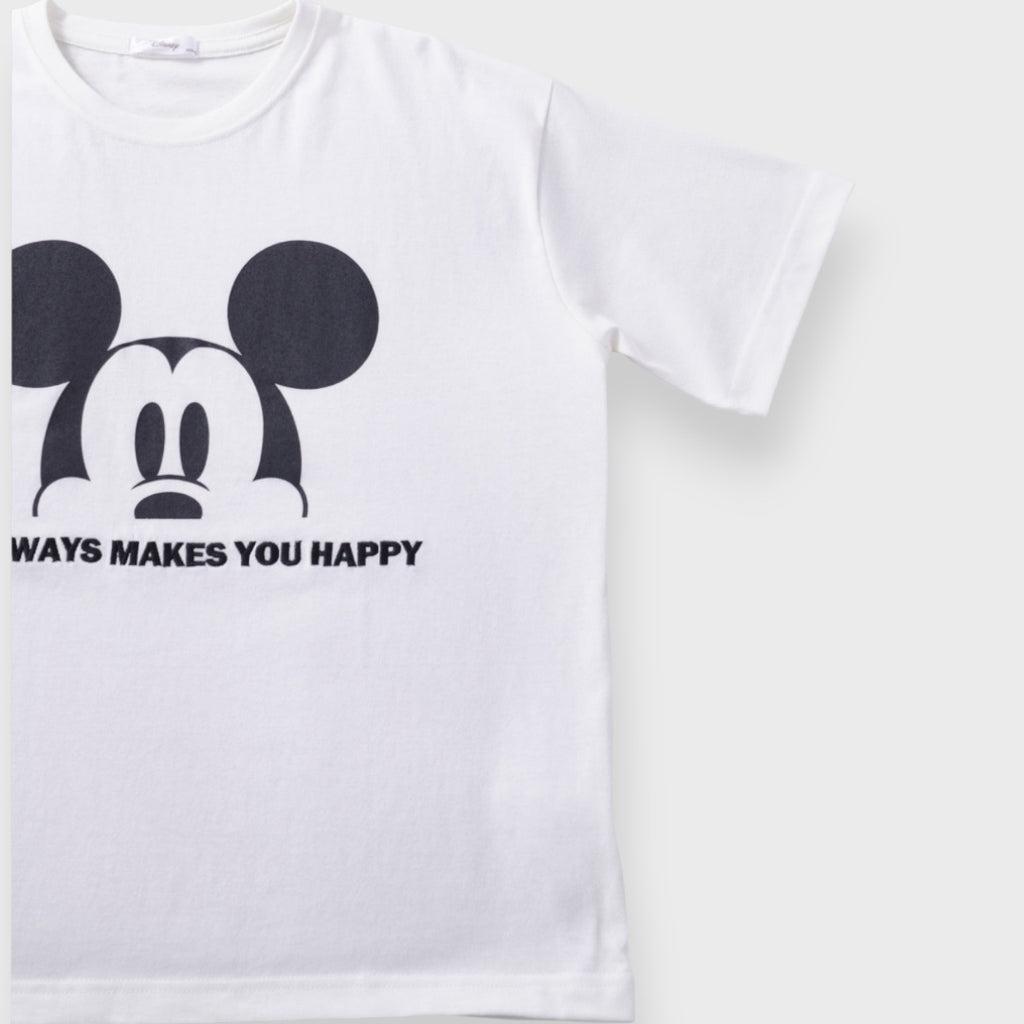 เสื้อยืด Mickey Mouse ลาย Always Happy มีความสุขเสมอ