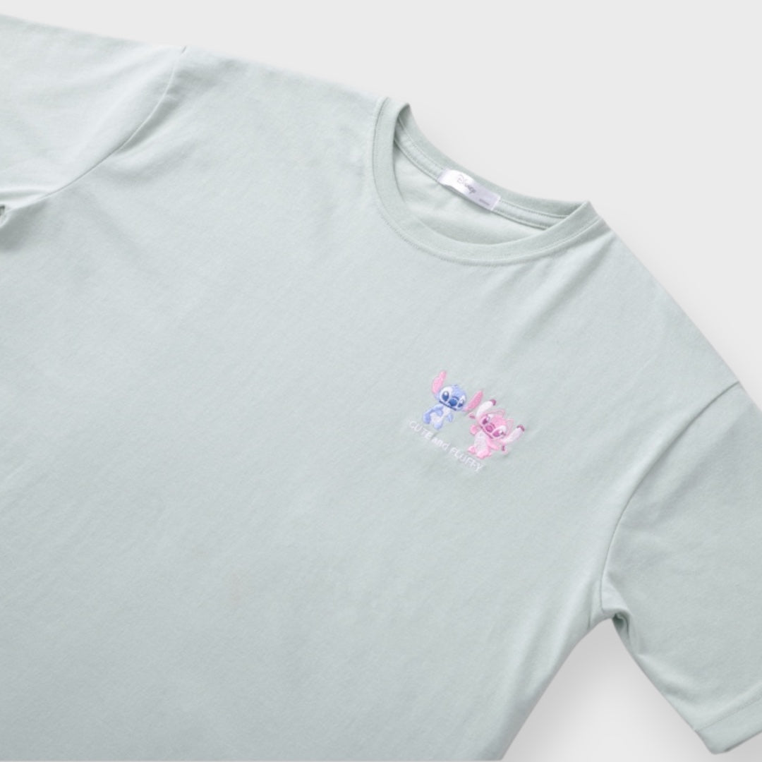 เสื้อยืด Stitch & Angel คู่น่ารักทะลุจักรวาล