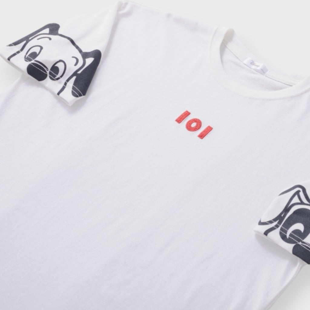 เสื้อยืด “101 ดัดเมเชีบล” – ขาวคูล ลายตรงแขนสุดเท่ (Size S-LL)