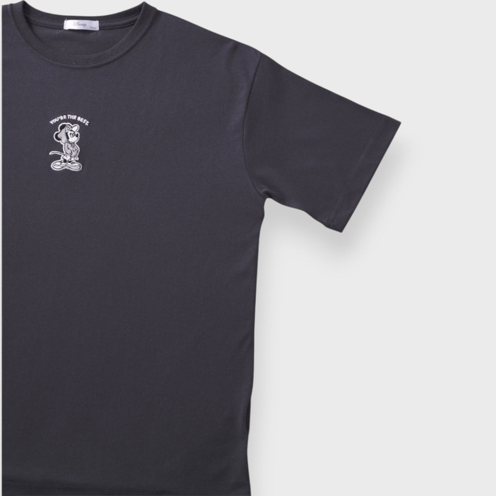 เสื้อยืดมิกกี้เมาส์สีดำ รุ่น “You’re the Best!” – มินิมอลเท่ๆ สไตล์ดิสนีย์ (Size S-LL)
