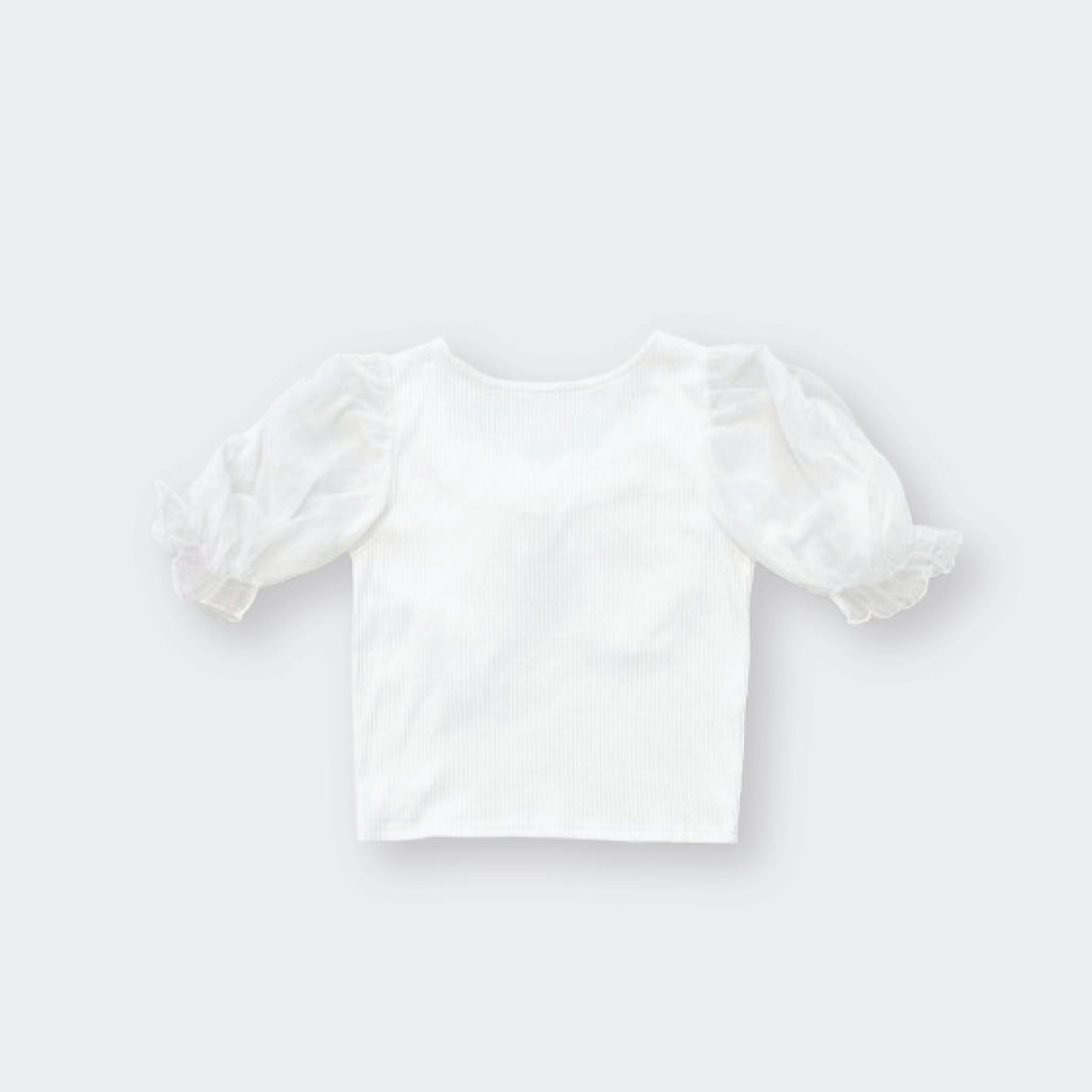  Majoretty x Airi - เสื้อครอปผ้าร่อง สไตล์หวานละมุนน่ารักแบบสาวญี่ปุ่น