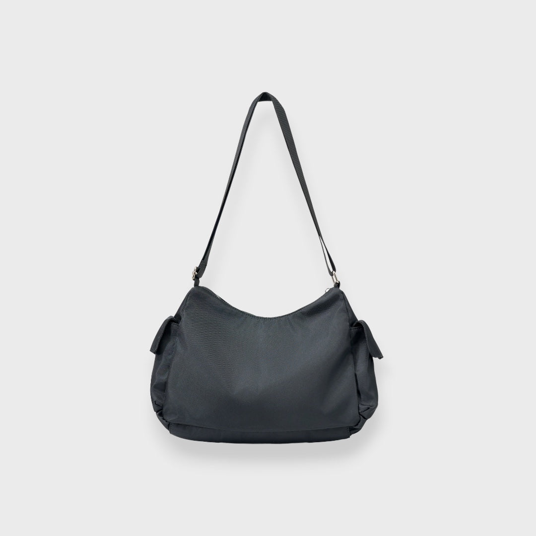 WOMEN’S NYLON MULTI-POCKET SHOULDER BAG