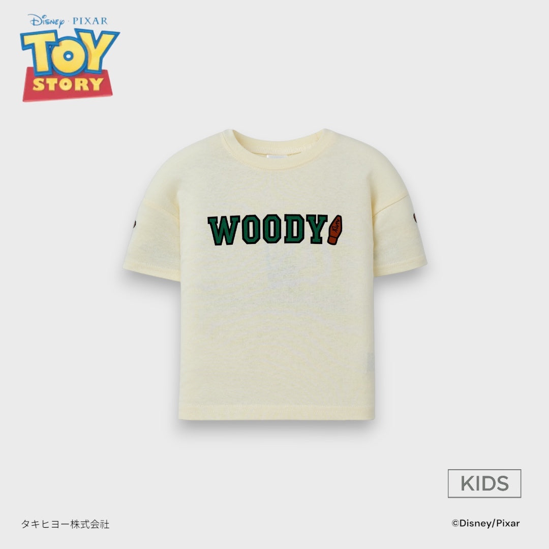 Kids (Size 130-150) เสื้อยืดเด็ก Disney ลาย Woody สไตล์นายอำเภอตัวจิ๋ว