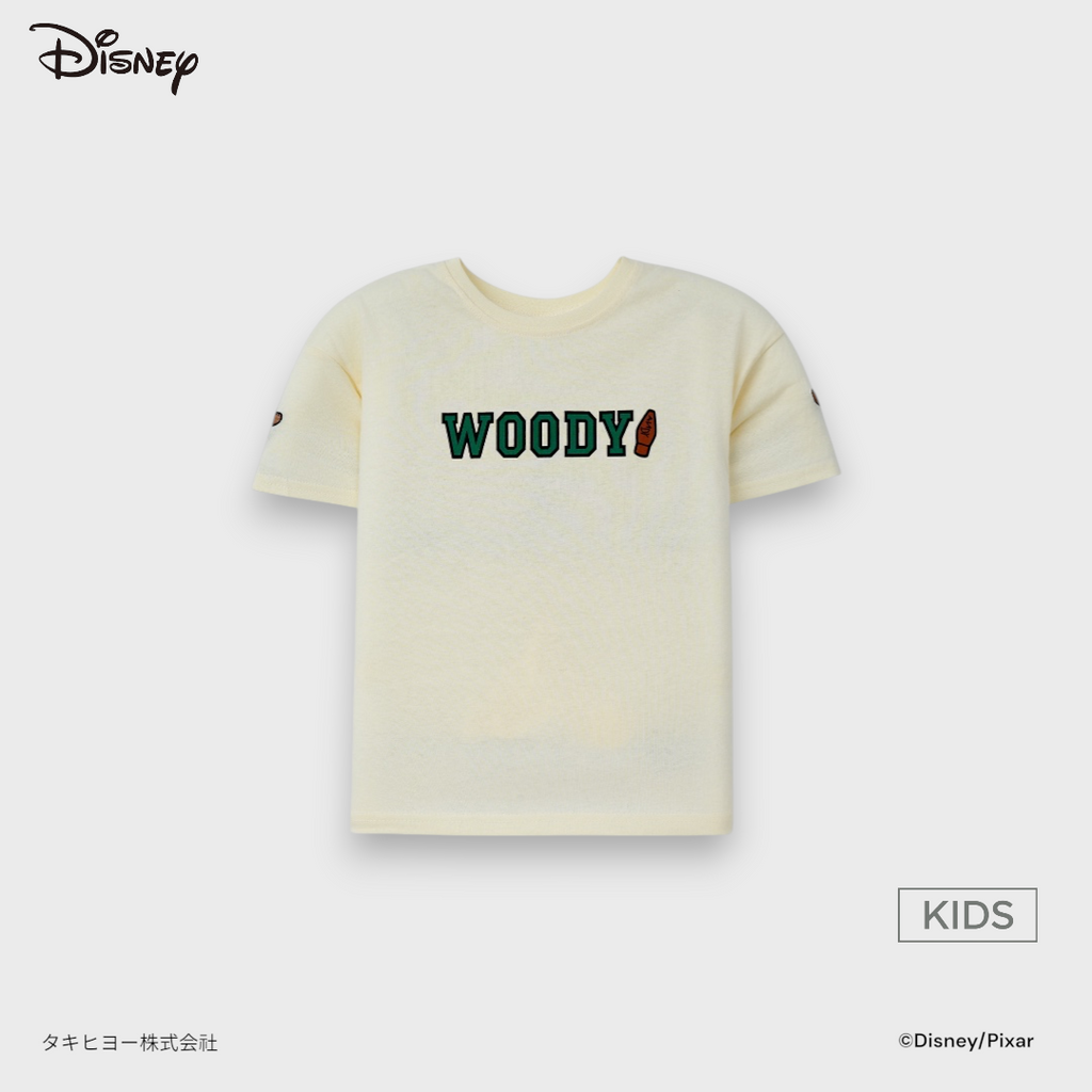 Kids (Size 130-150) เสื้อยืดเด็ก Disney ลาย Woody สไตล์นายอำเภอตัวจิ๋ว