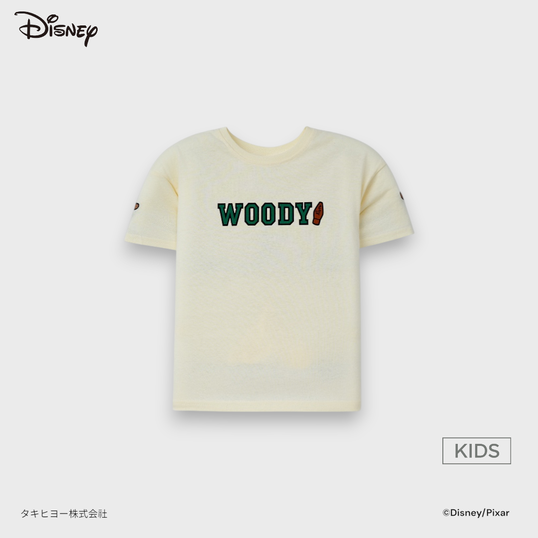 Kids (Size 130-150) เสื้อยืดเด็ก Disney ลาย Woody สไตล์นายอำเภอตัวจิ๋ว