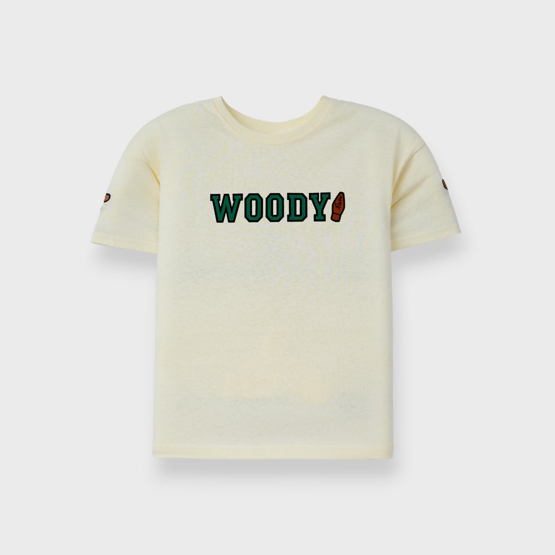 Kids (Size 130-150) เสื้อยืดเด็ก Disney ลาย Woody สไตล์นายอำเภอตัวจิ๋ว