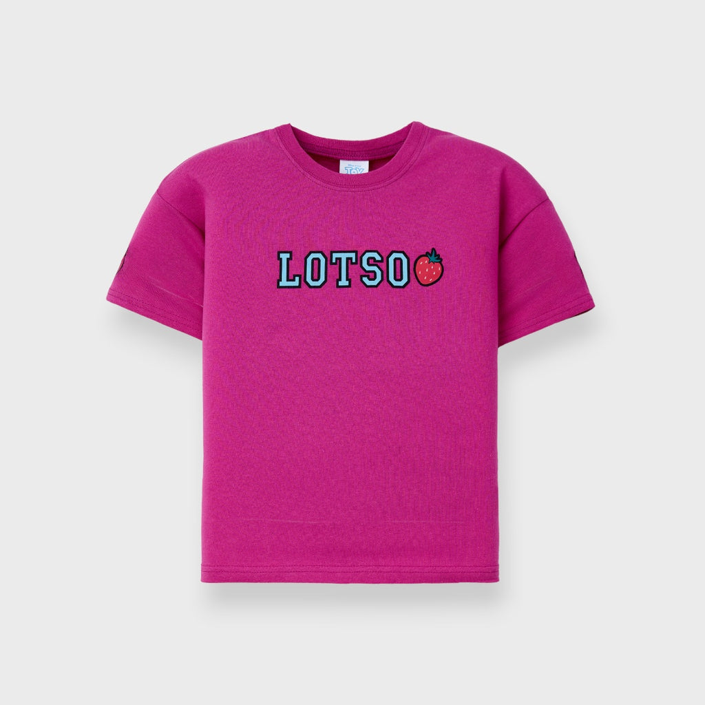 Kids (Size 130-150)  เสื้อยืดเด็ก Disney ลายหมีล็อตโซ่สตรอว์เบอร์รี