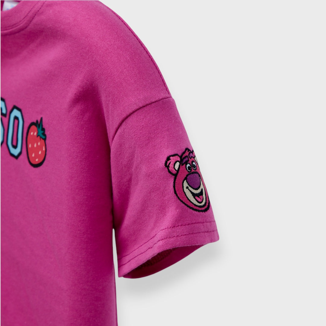 Kids (Size 130-150)  เสื้อยืดเด็ก Disney ลายหมีล็อตโซ่สตรอว์เบอร์รี