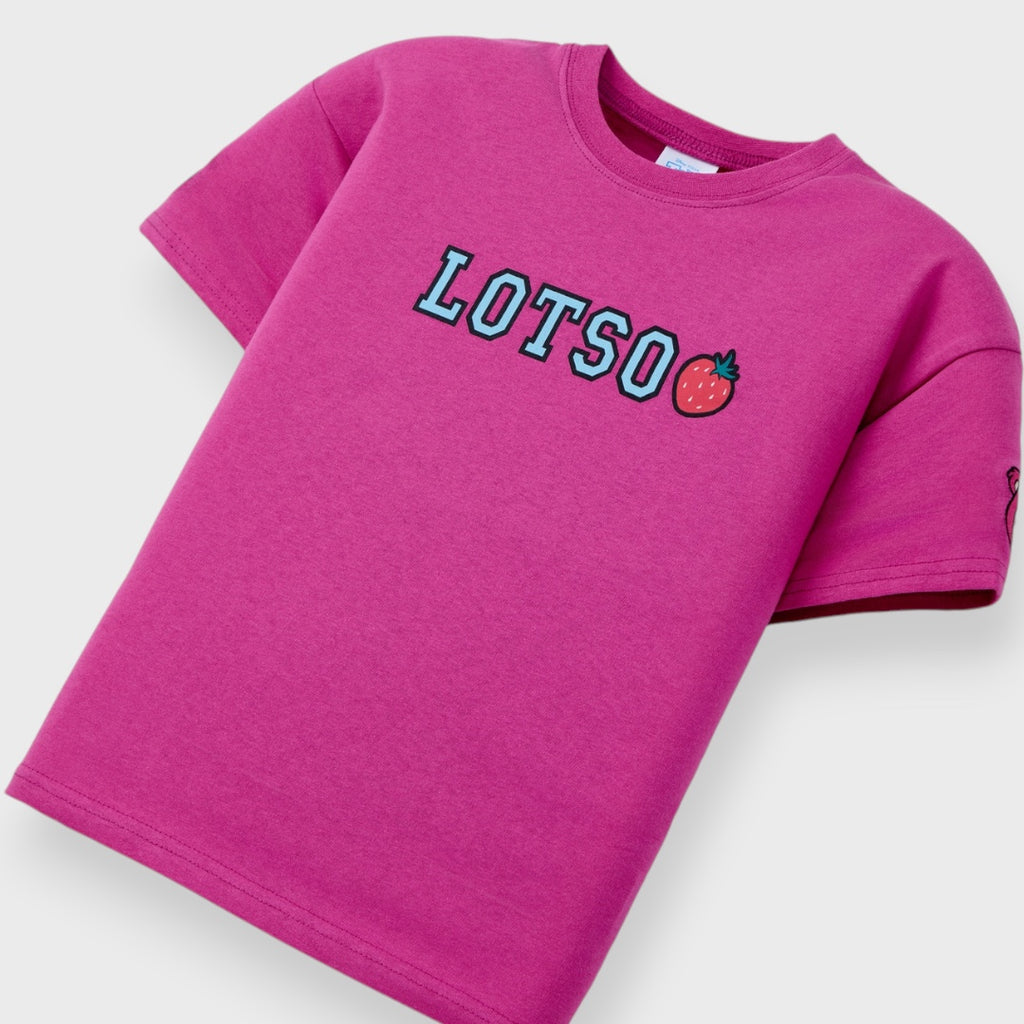 Kids (Size 130-150)  เสื้อยืดเด็ก Disney ลายหมีล็อตโซ่สตรอว์เบอร์รี