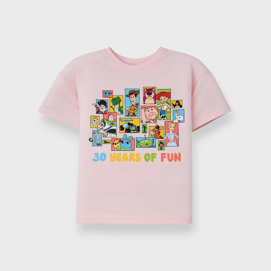 KIDS (SIZE 100-120) DISNEY/PIXAR TOY STORY “30 YEARS OF FUN” T-SHIRT OFF-WHITE