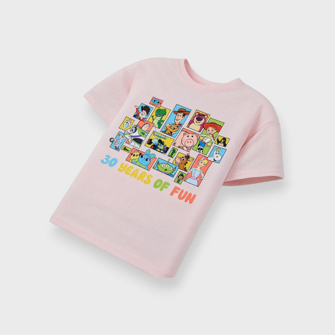 KIDS (SIZE 100-120) DISNEY/PIXAR TOY STORY “30 YEARS OF FUN” T-SHIRT OFF-WHITE
