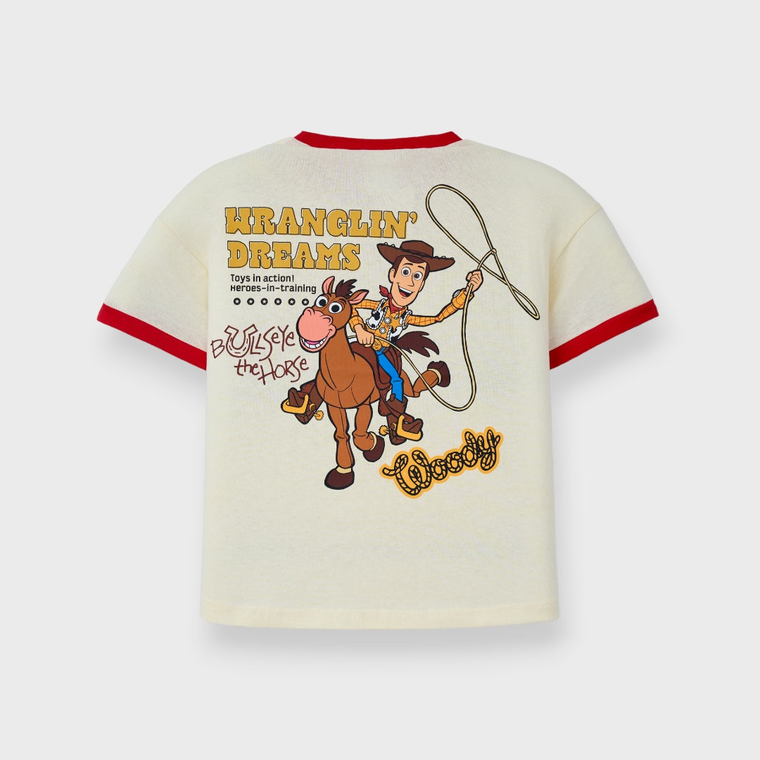 Kids (Size 130-150) เสื้อยืดเด็ก Toy Story ลาย Woody & Bullseye น่ารักสดใสสำหรับเด็ก