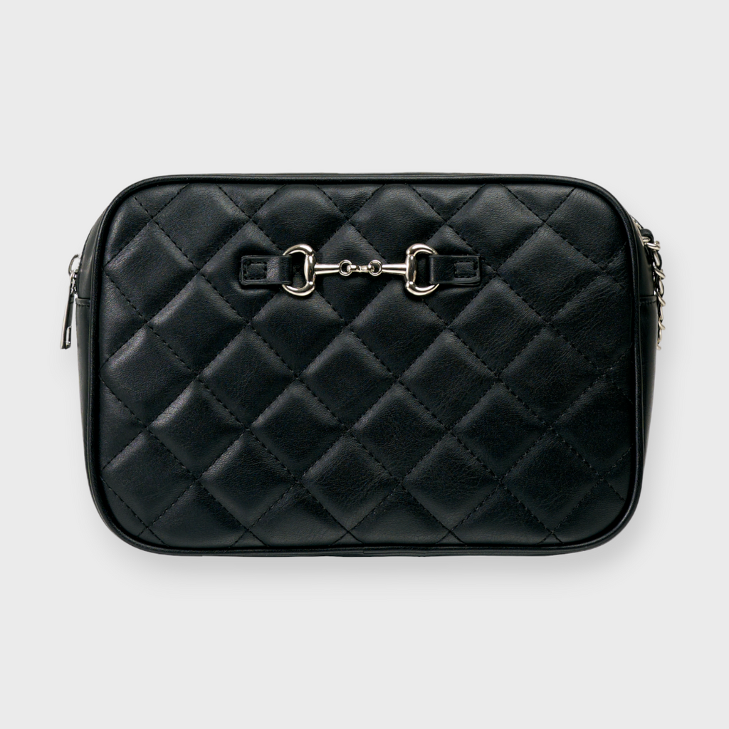 LADIES QUILTED CHAIN SHOULDER BAG