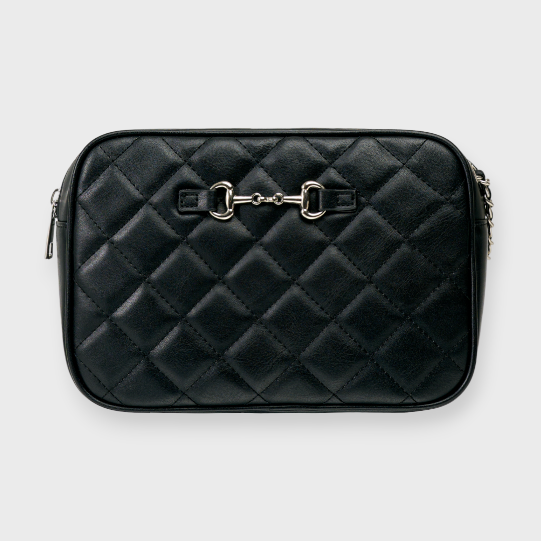LADIES QUILTED CHAIN SHOULDER BAG