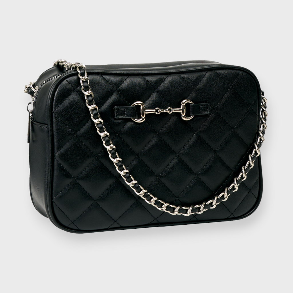 LADIES QUILTED CHAIN SHOULDER BAG