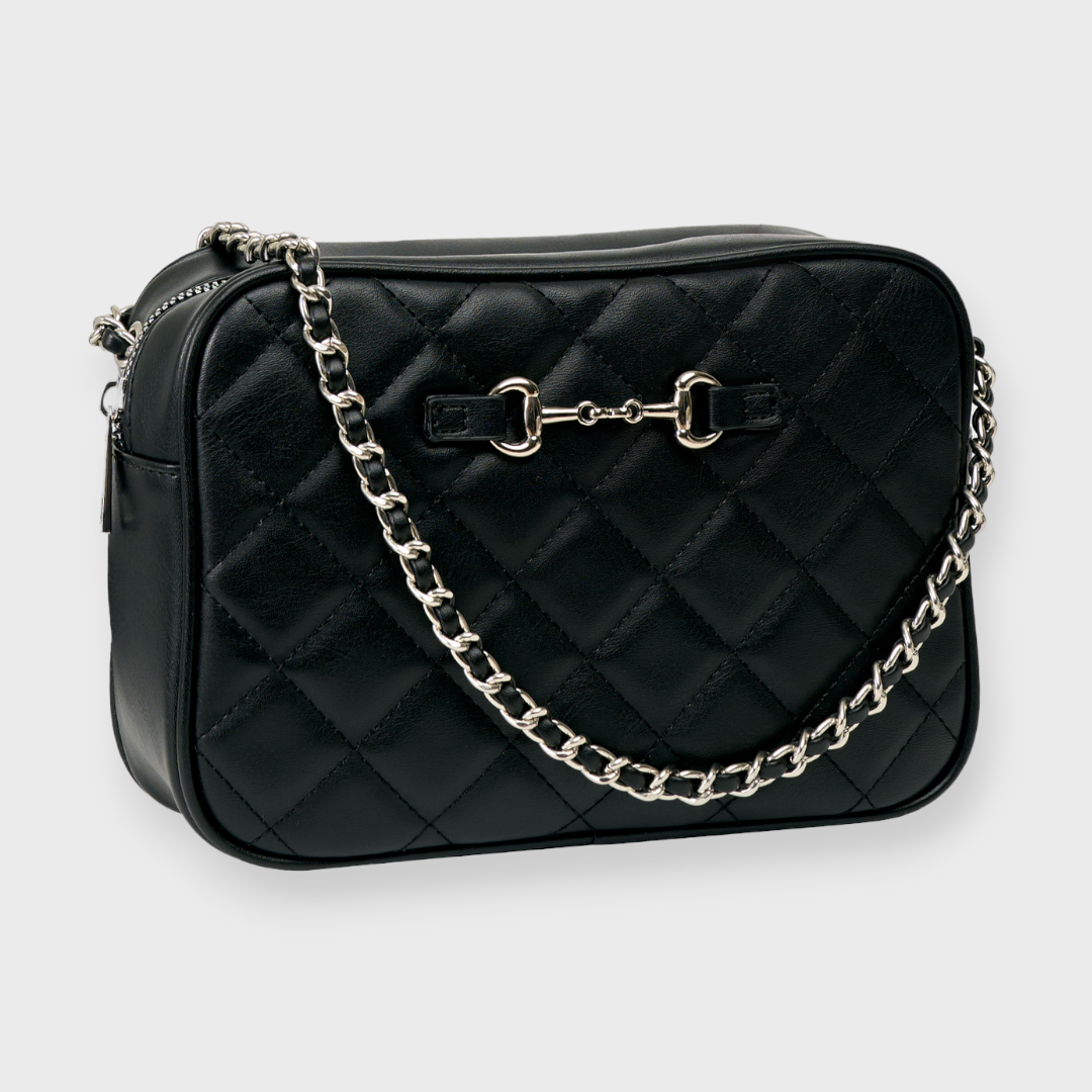 LADIES QUILTED CHAIN SHOULDER BAG