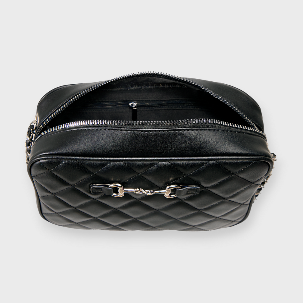 LADIES QUILTED CHAIN SHOULDER BAG