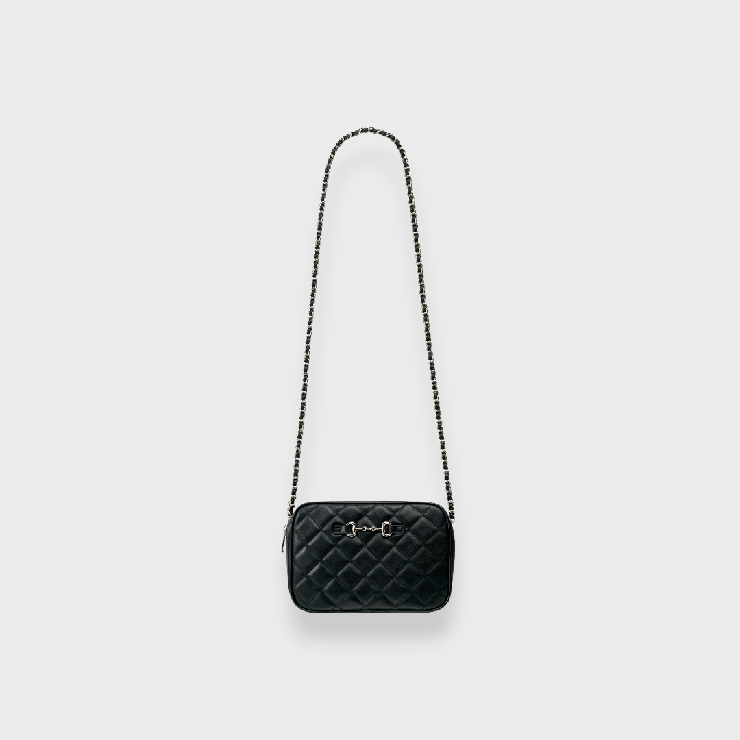 LADIES QUILTED CHAIN SHOULDER BAG