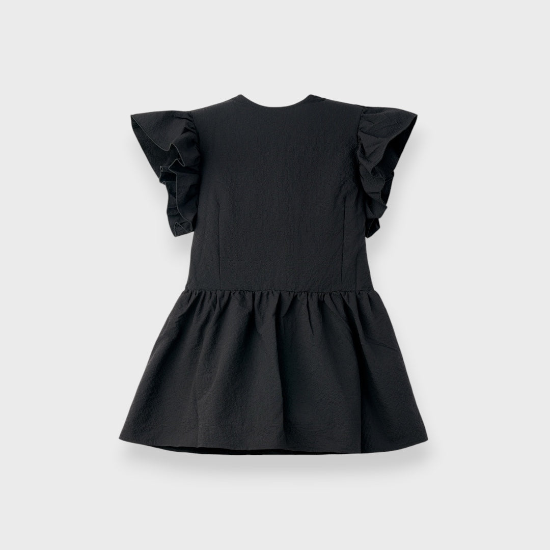 LADIES SHOULDER FRILL PEPLUM BLOUSE