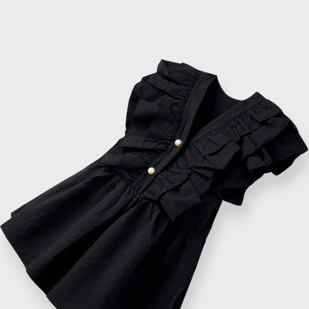 LADIES SHOULDER FRILL PEPLUM BLOUSE