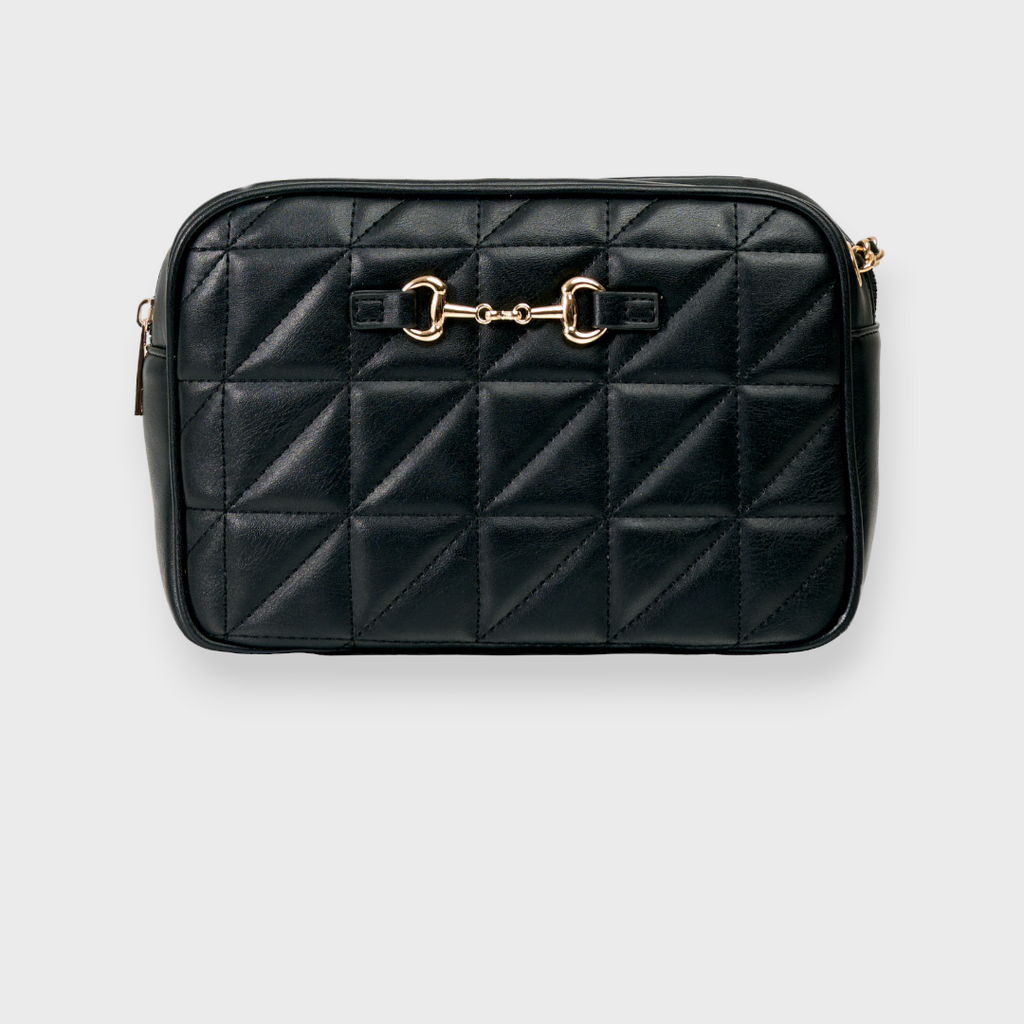 LADIES QUILTED CHAIN SHOULDER BAG