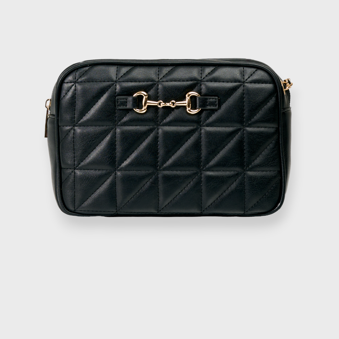 LADIES QUILTED CHAIN SHOULDER BAG