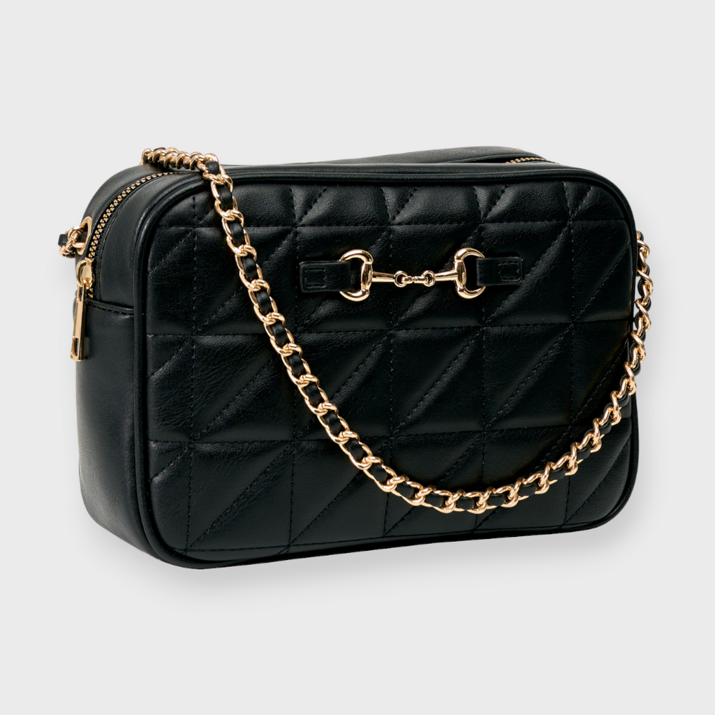 LADIES QUILTED CHAIN SHOULDER BAG