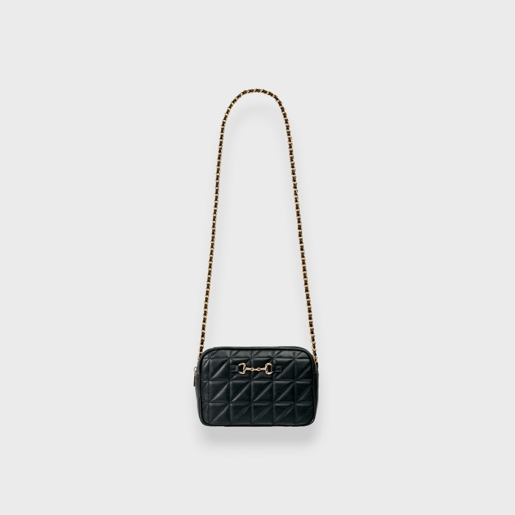 LADIES QUILTED CHAIN SHOULDER BAG