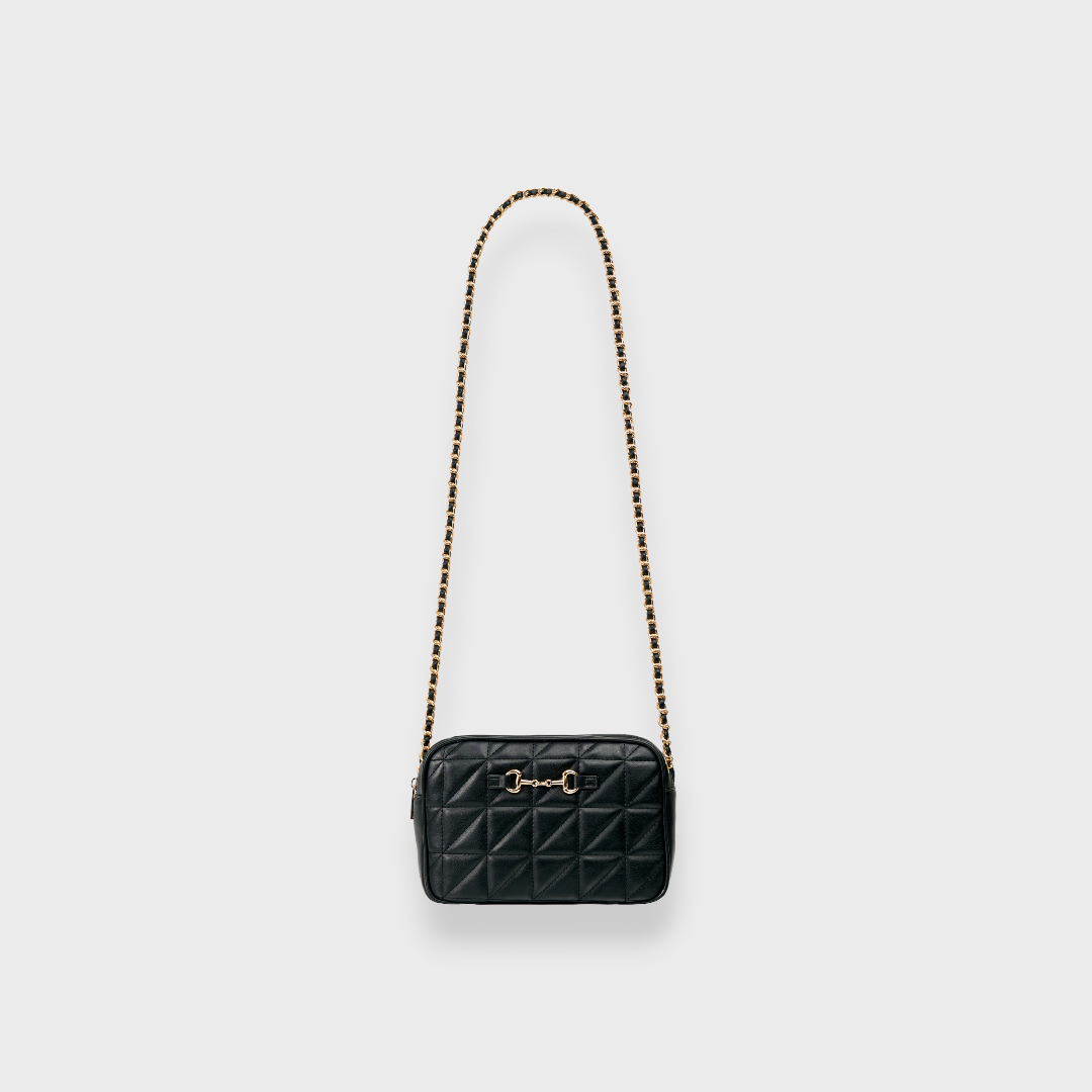 LADIES QUILTED CHAIN SHOULDER BAG