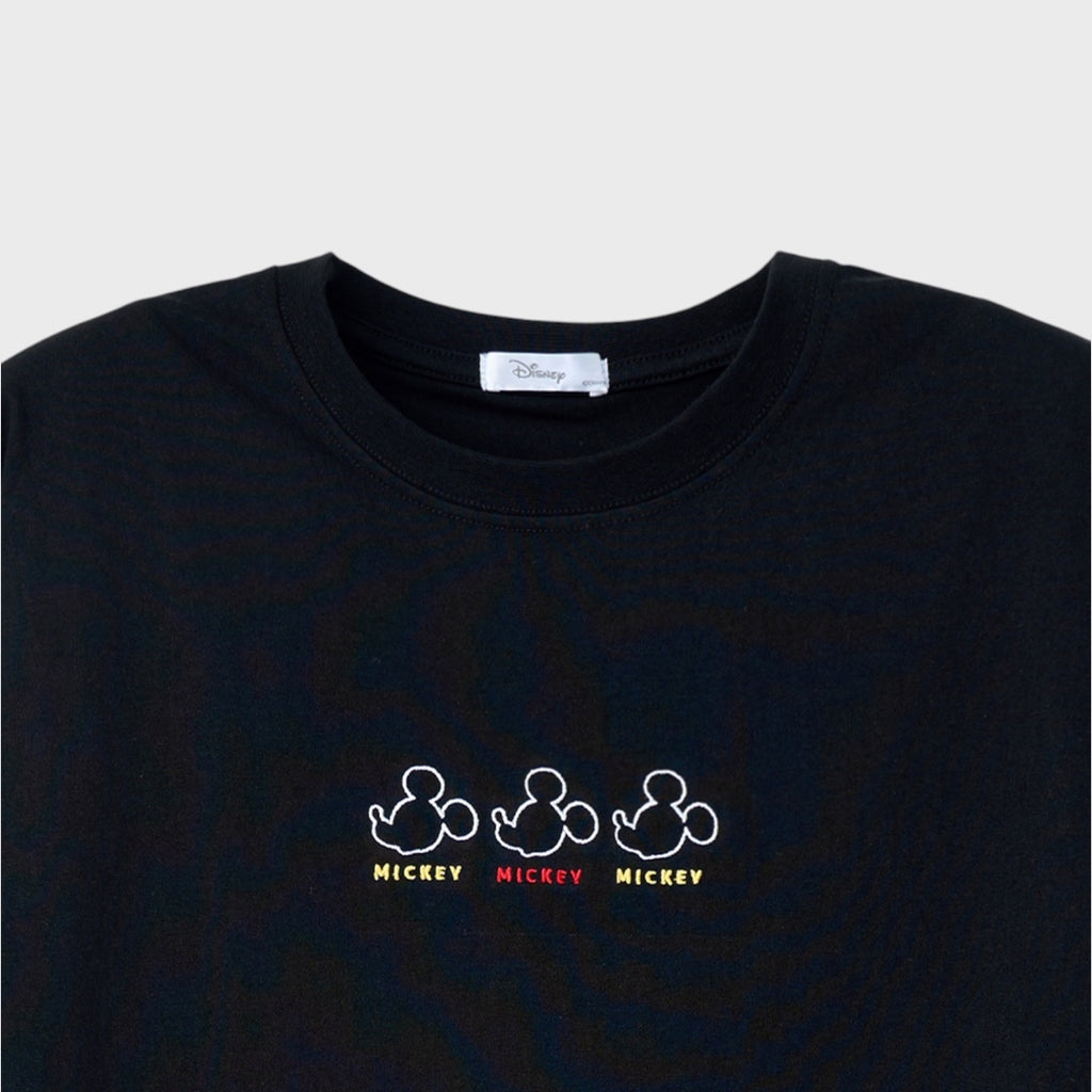 เสื้อยืด Mickey Mouse ลายมิกกี้ ตัวเล็กความน่ารักคูณสาม (Size 3L-4L)