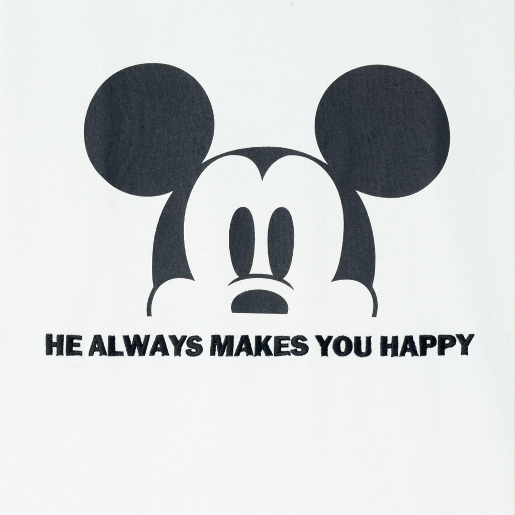 เสื้อยืด Mickey Mouse ลาย Always Happy มีความสุขเสมอ (Size 3L-4L)
