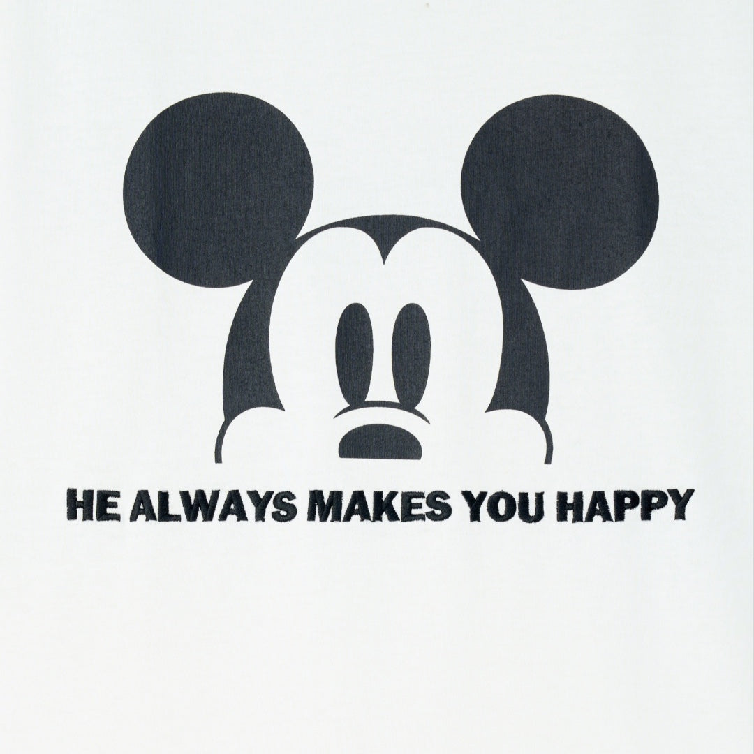 เสื้อยืด Mickey Mouse ลาย Always Happy มีความสุขเสมอ (Size 3L-4L)
