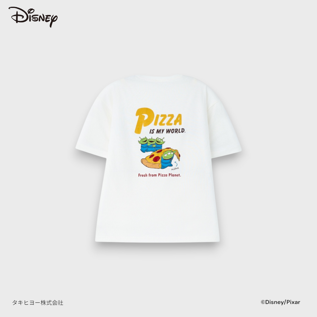 เสื้อยืด Toy Story ลาย Pizza Planet เอเลี่ยนแสนหิว (Size 3L-4L)