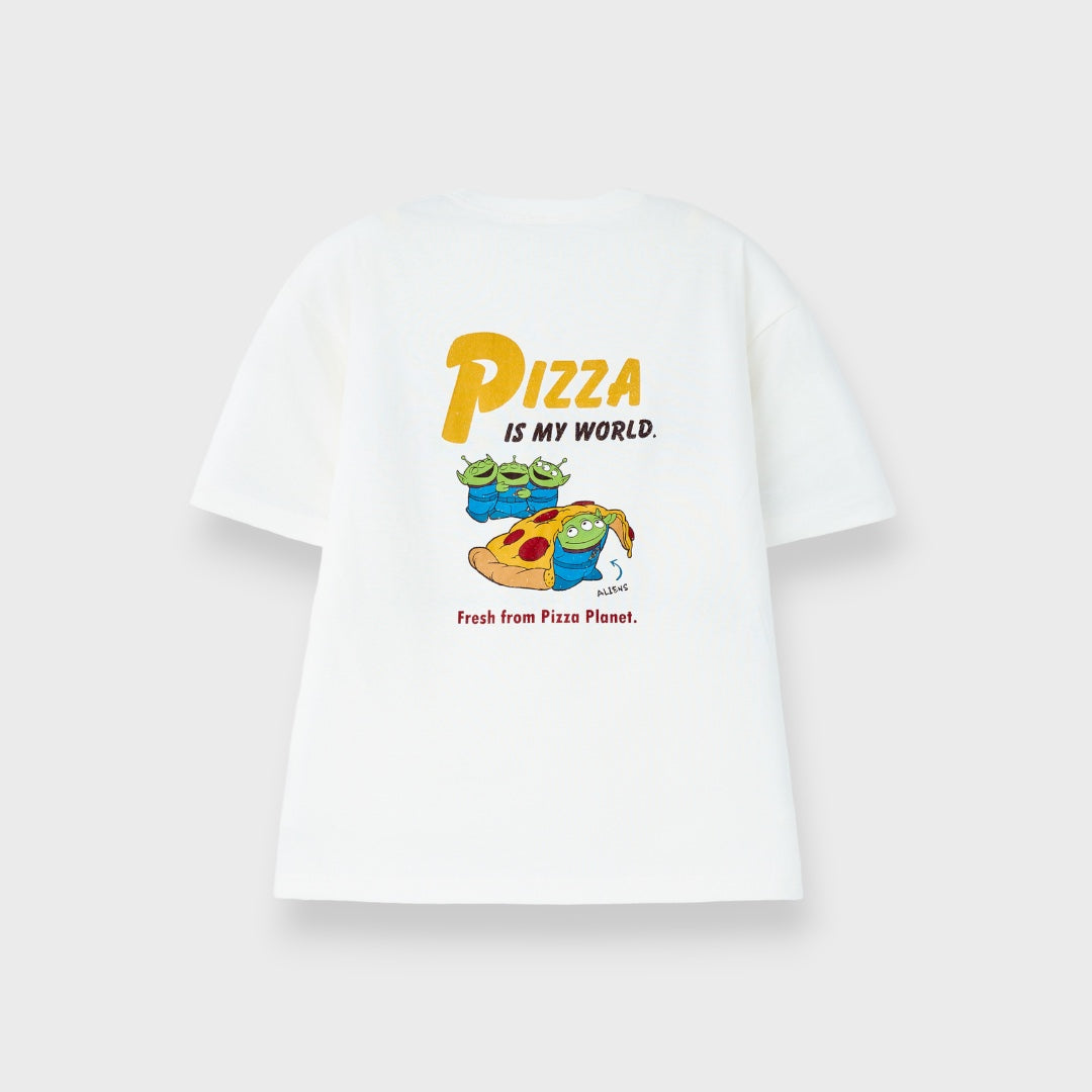 เสื้อยืด Toy Story ลาย Pizza Planet เอเลี่ยนแสนหิว (Size 3L-4L)