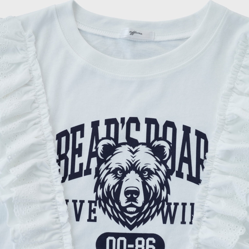 เสื้อหมีแต่งระบาย “ลุคหวานติดเฟียร์ซ"
