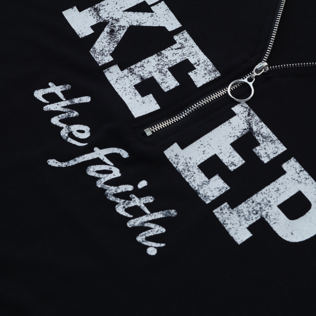เสื้อยืดซิปหน้า KEEP the Faith – เท่สุดคูล