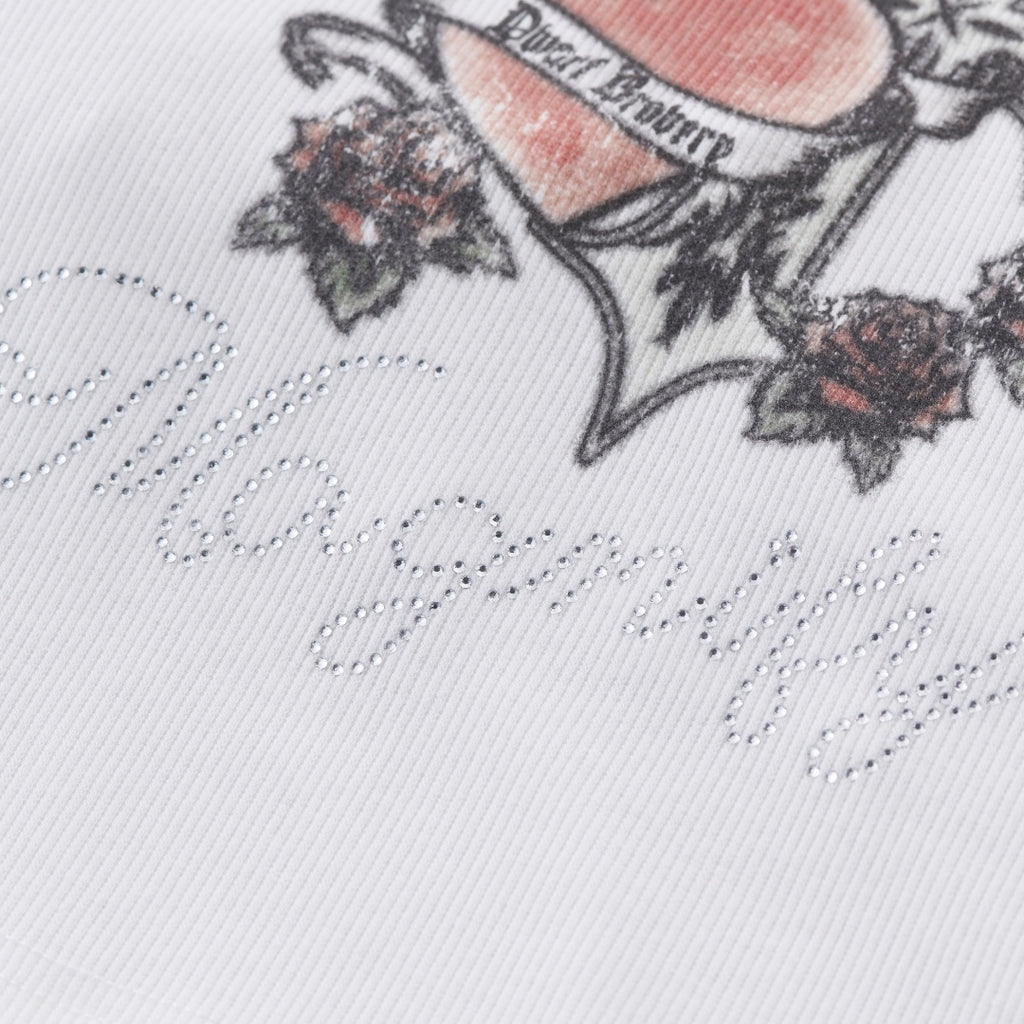 เสื้อครอปสายเท่ “Heart Rebel”  ลายหัวใจสุดเฟียร์ซ