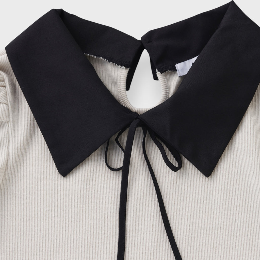 เสื้อลุคคุณหนูดีดดิ๊ง คอปกริบบิ้น – ตัวนี้ใส่แล้วโลกสดใสขึ้น