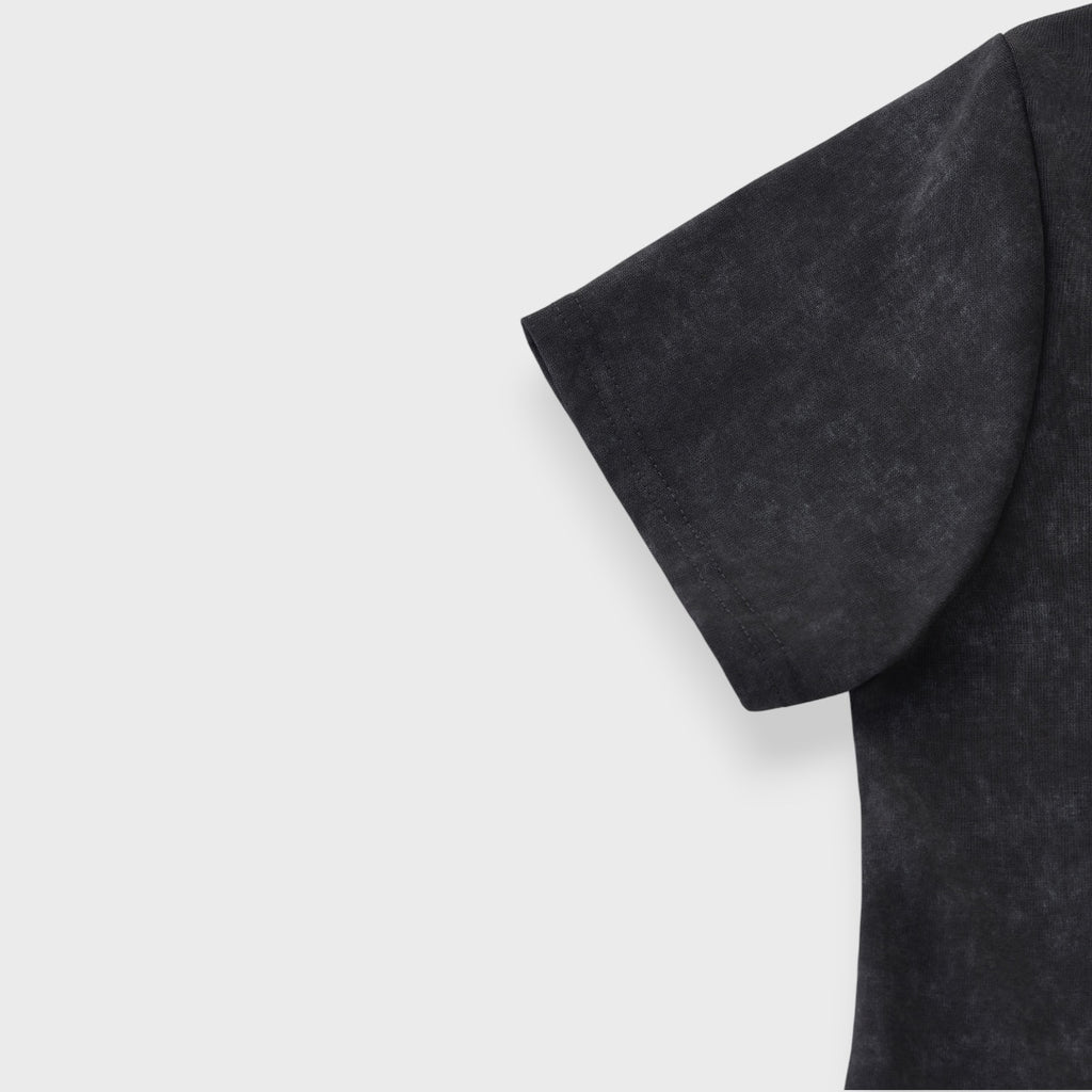 เสื้อครอปวินเทจลายหัวใจติดปีก “Absolutely”