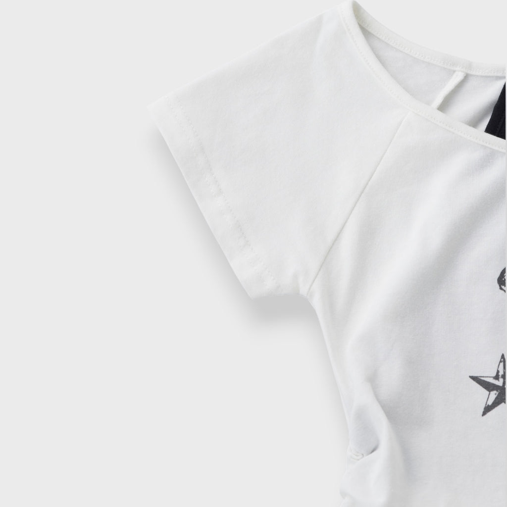 Asymmetric Skull Graphic Top 🖤