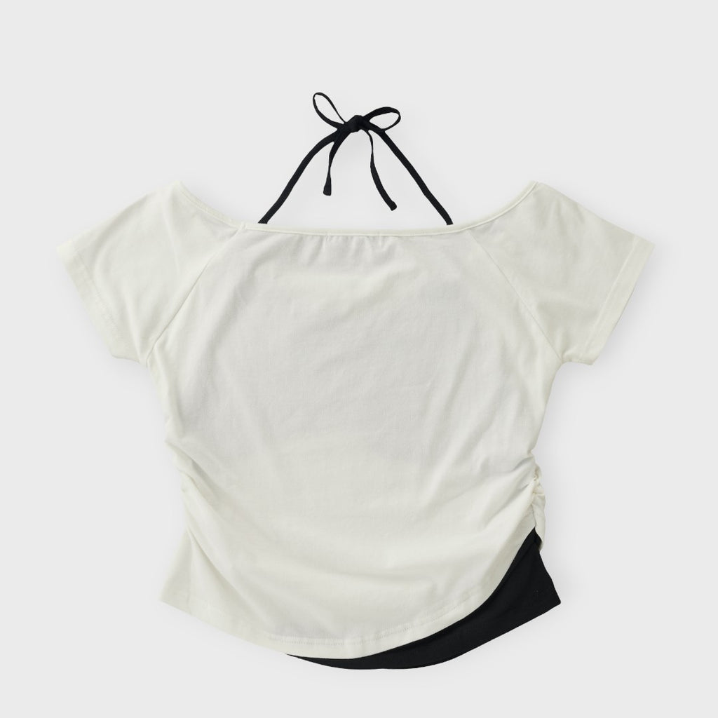 Asymmetric Skull Graphic Top 🖤