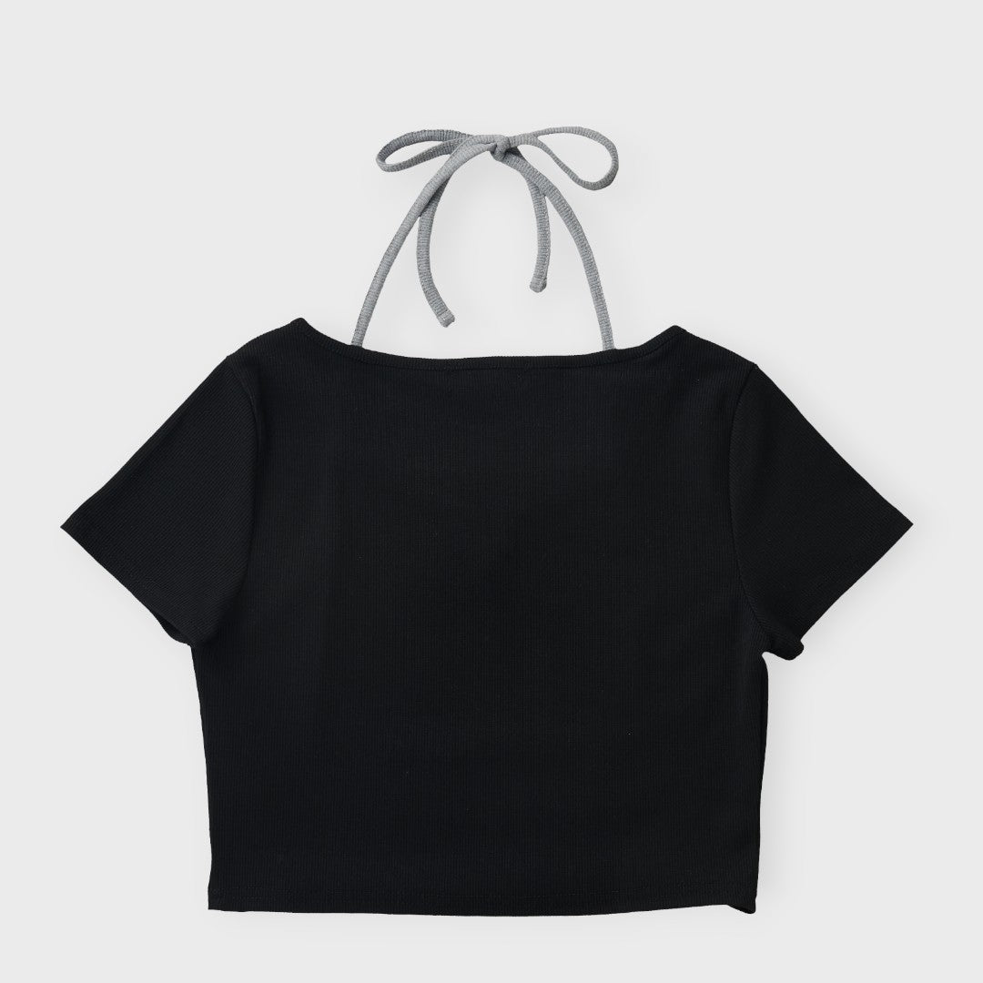 NORFOLK Street Mood Tie-Neck Top 🖤🔥