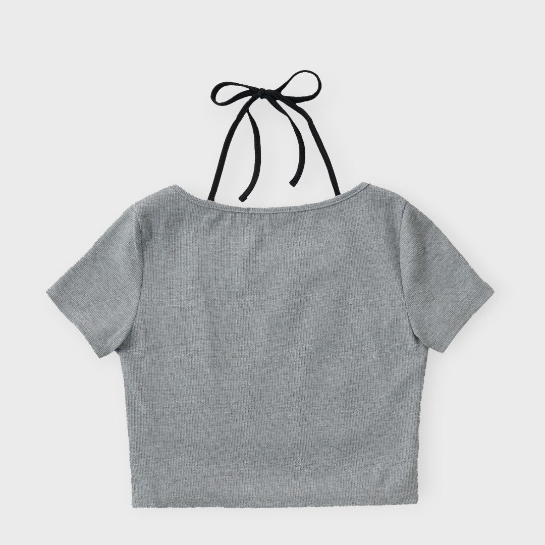 Eagle Emblem Layered-Neck Top 🦅✨