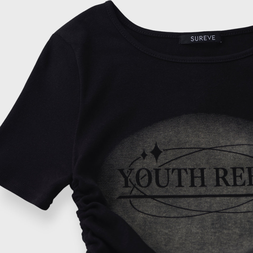 Sweet Lace-Up Side Detail Bold Top ✨💕