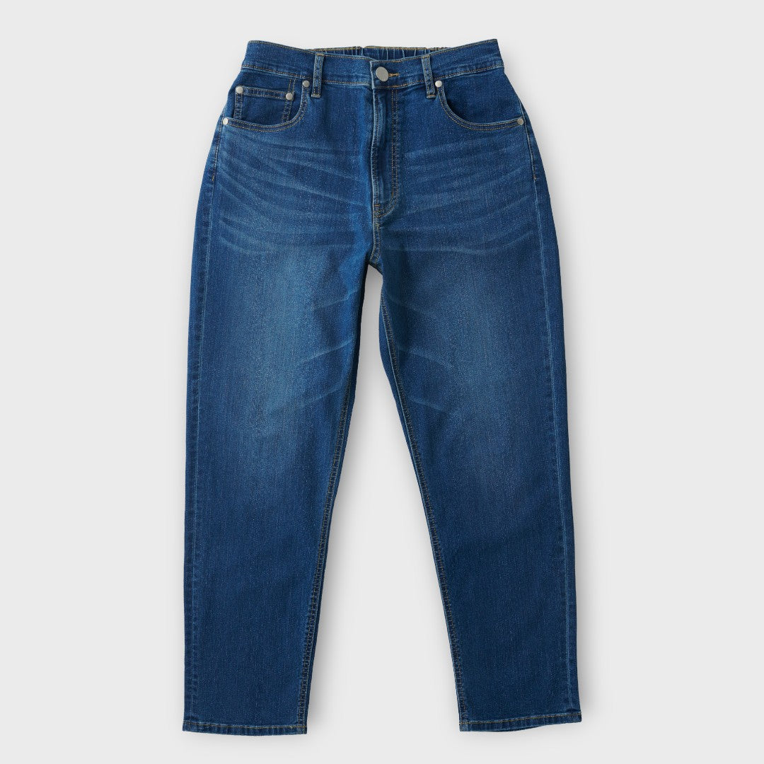 Relaxed Blue Jeans, “Just Slip On and Go”