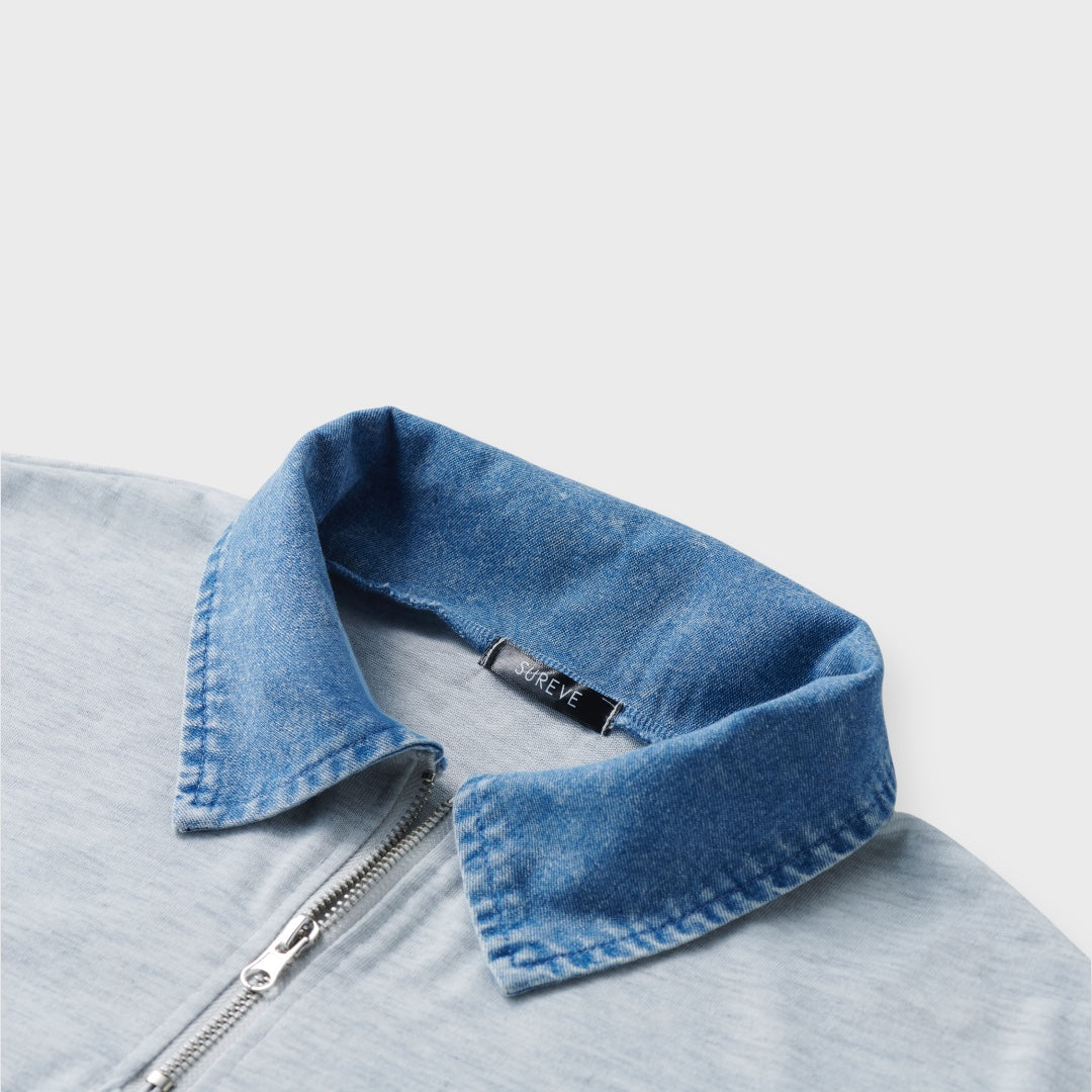 เสื้อครอปคอปกยีนส์ ACTIVERY – รุ่นคูลกรุบ แต่งน้อยแต่เท่มาก