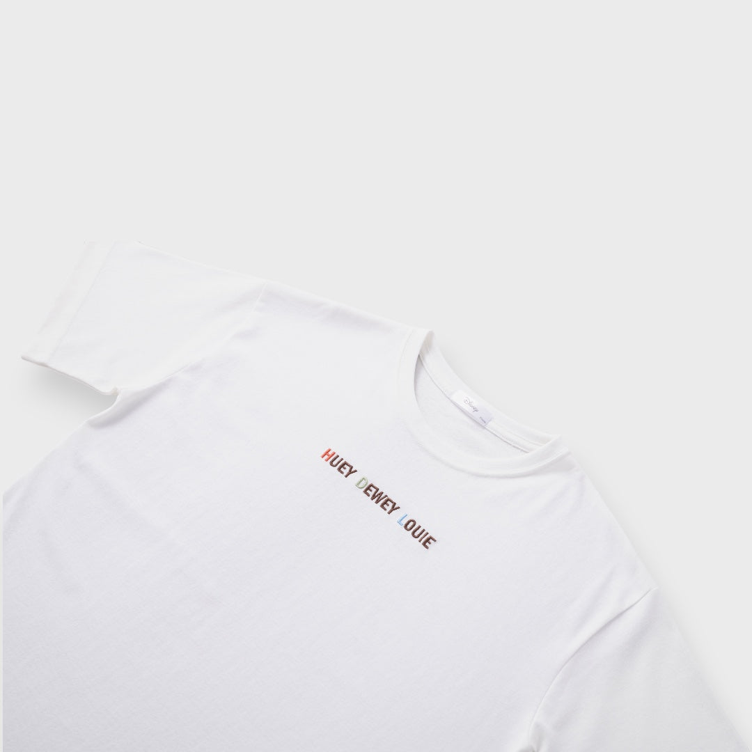 เสื้อยืด Summer Fun ลาย Huey Dewey Louie วิ่งรับลมและแสงแดด