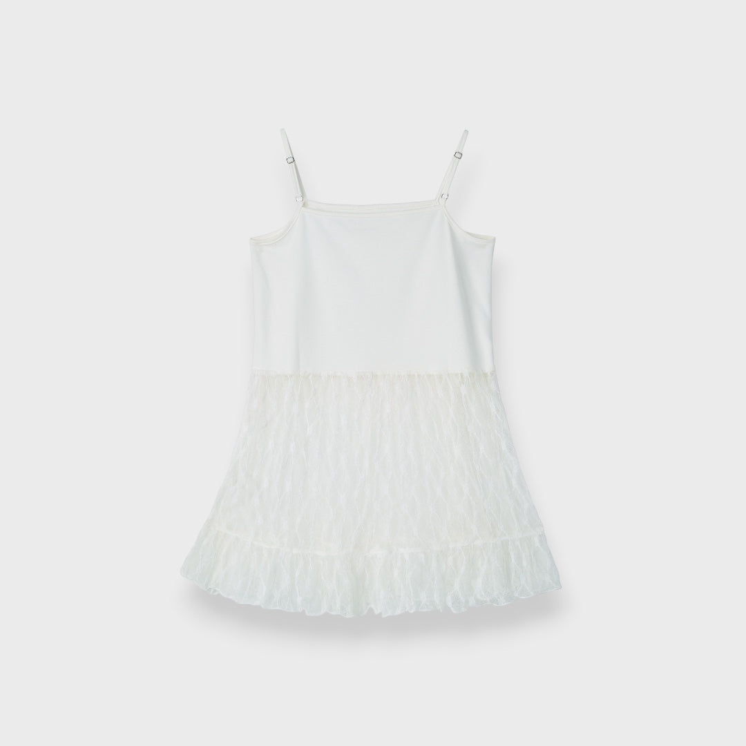 Layered Tulle & Lace Camisole Elegant Fairy Style with Adjustable Straps