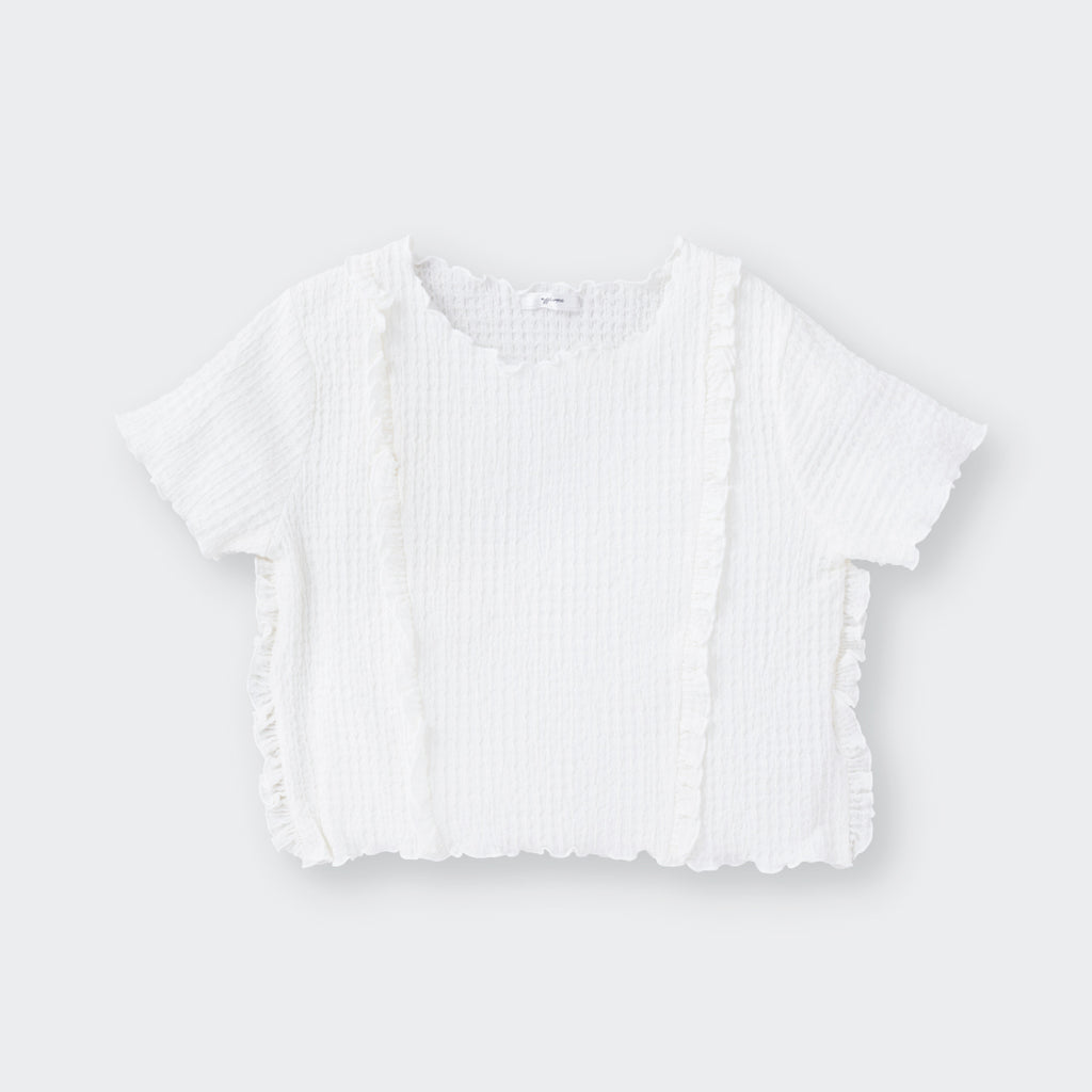 เสื้อยืดผู้หญิง “ระบายเบา ๆ แต่ความน่ารักไม่เบาเลย”