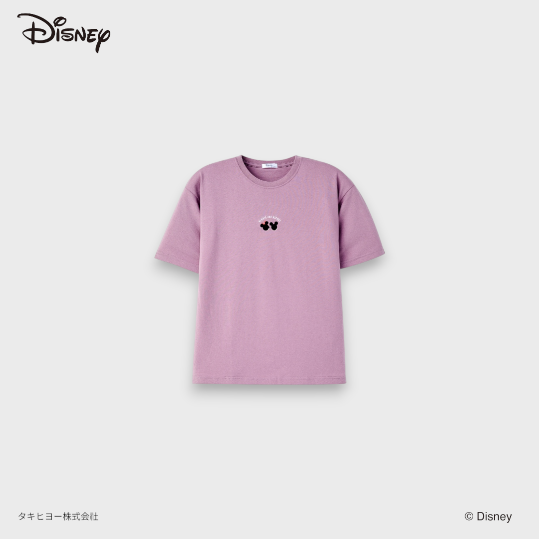 เสื้อยืดมิกกี้–มินนี่ สีม่วงละมุน “ใส่แล้วน่ารักแบบขั้นสุด” (Size 3L-4L)